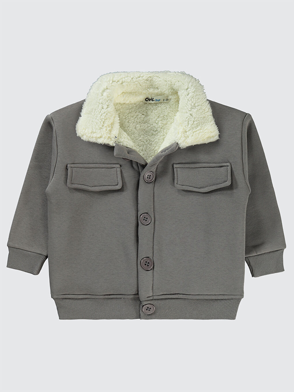 Boys Erkek Çocuk Hırka 2-5 Yaş Antrasit-2