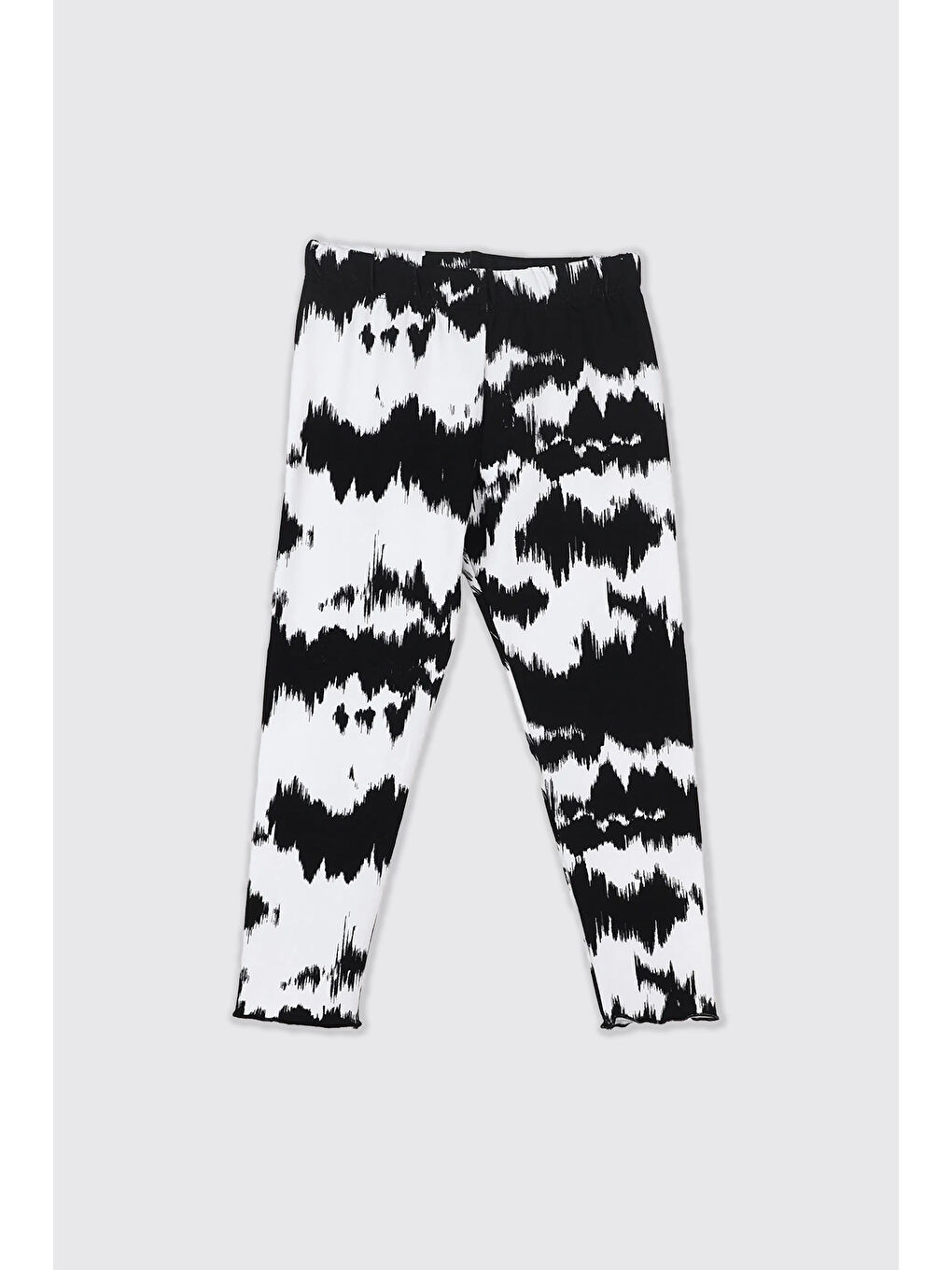 Kız Çocuk Desenli Tayt Beyaz