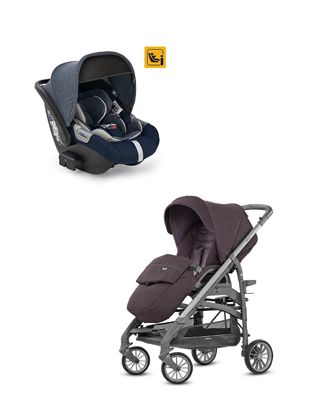 Trilogy Tek El İle Açılan Çift Yön Bebek Arabası Ve Darwin Ana Kucağı Hediyeli