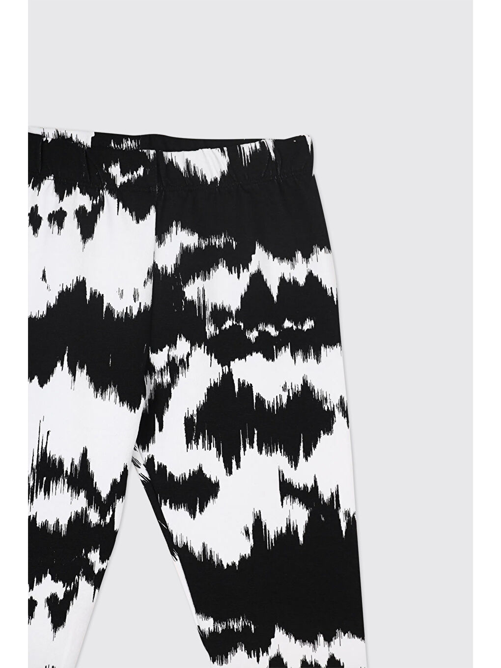 Kız Çocuk Desenli Tayt Beyaz-3