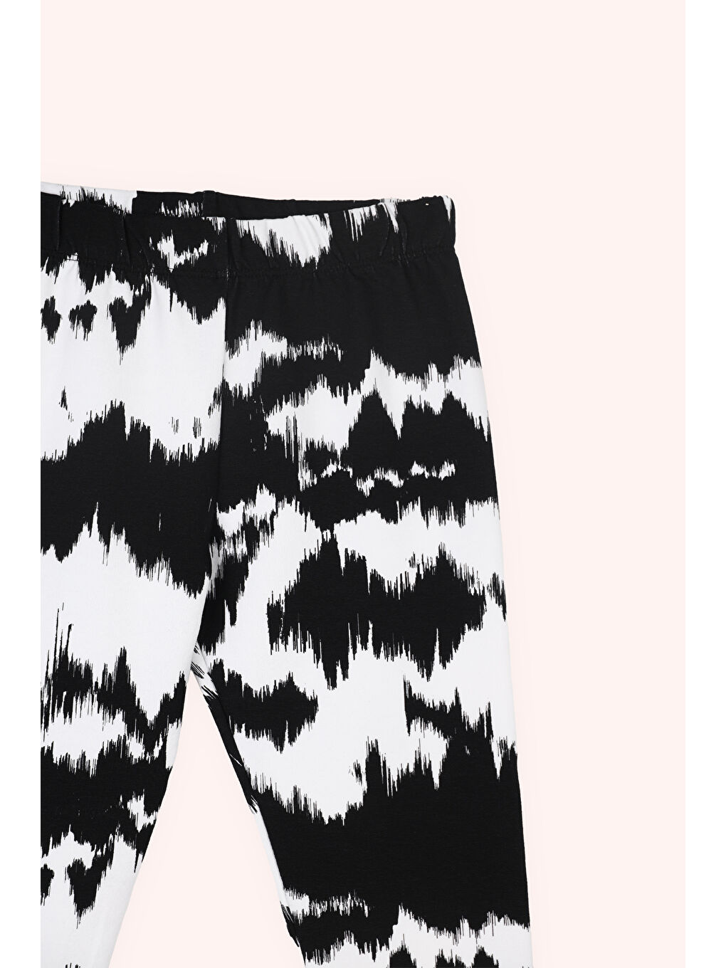 Kız Çocuk Desenli Tayt Beyaz-4