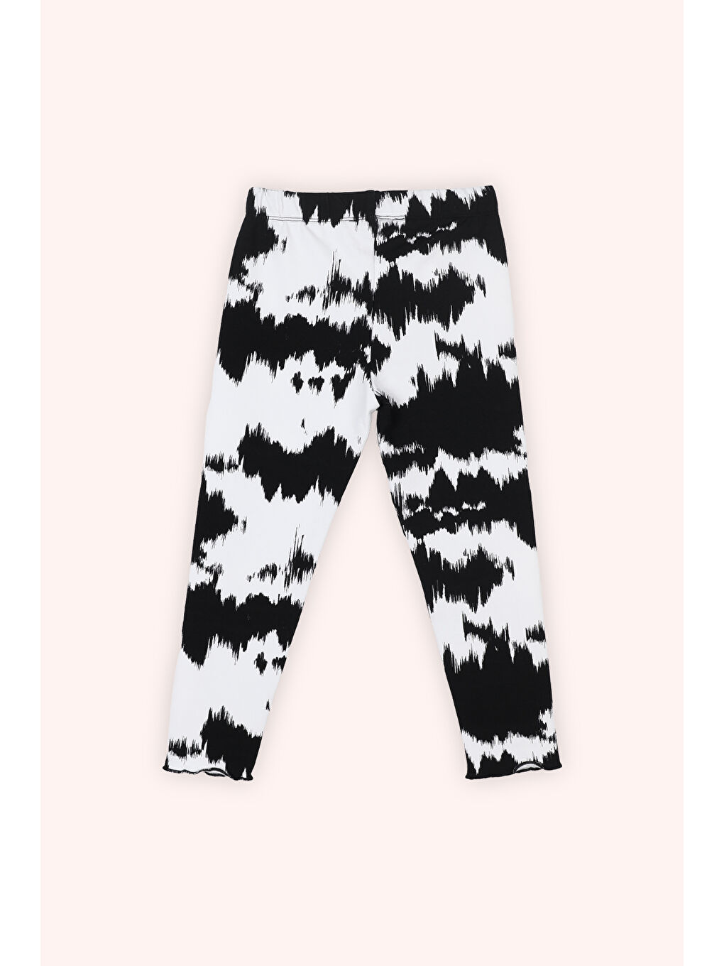 Kız Çocuk Desenli Tayt Beyaz-5