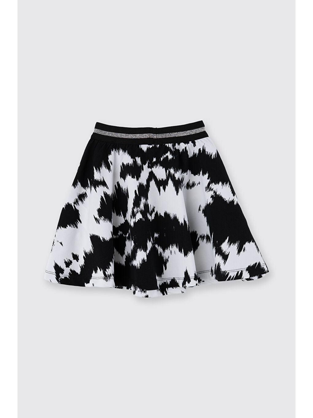 Kız Çocuk Desenli Etek Siyah-4