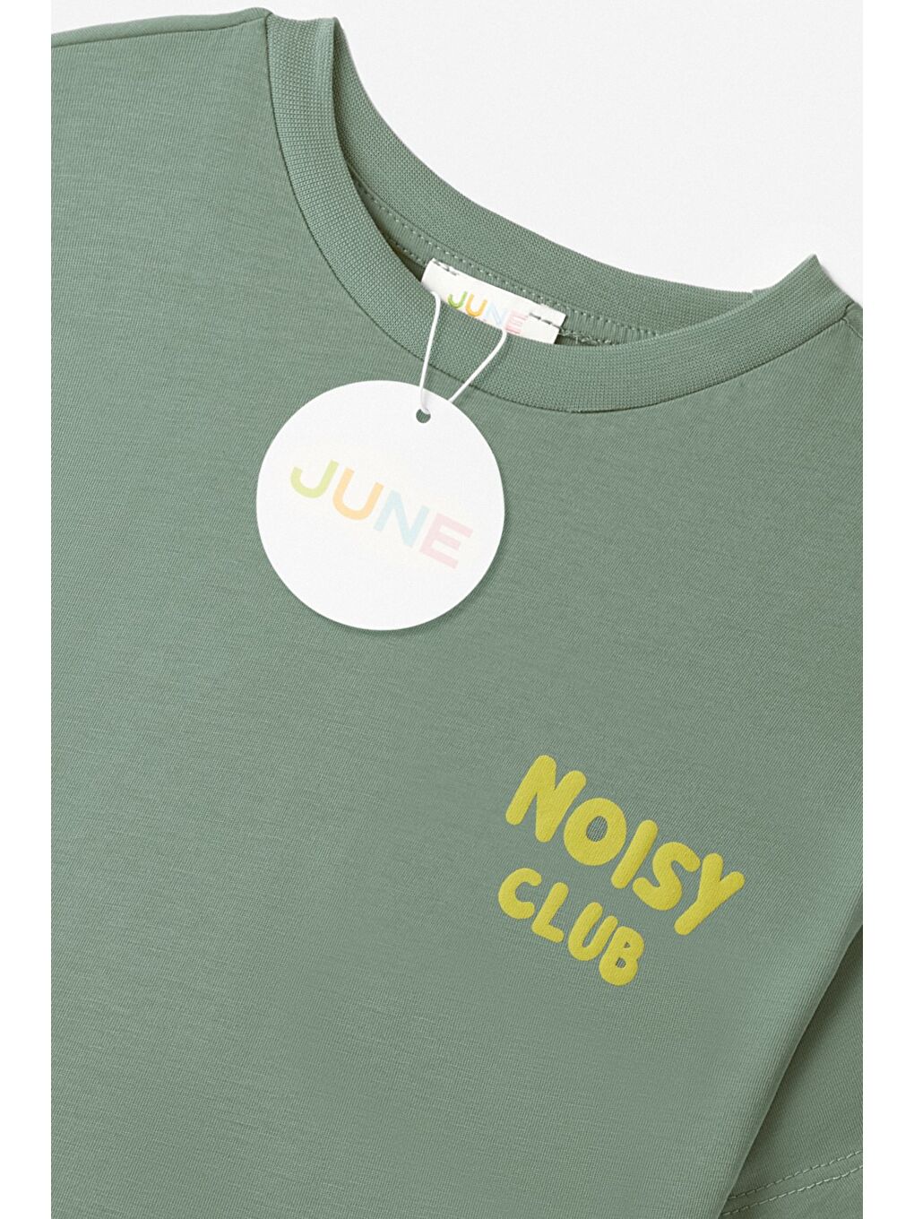 Yeşil Erkek Çocuk Noisy Baskılı Şort Takım-3
