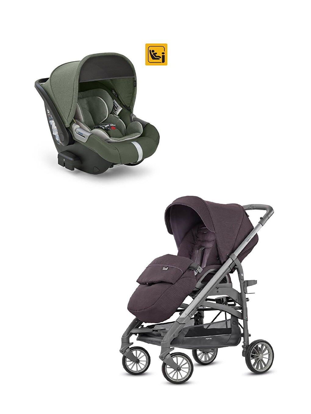 Trilogy Tek El İle Açılan Çift Yön Bebek Arabası Ve Darwin Ana Kucağı Hediyeli