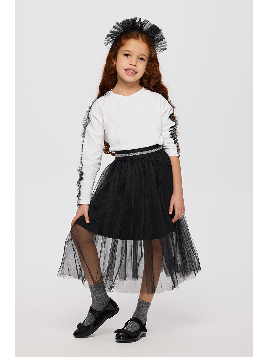 Kız Çocuk Tütü Etek Siyah-1