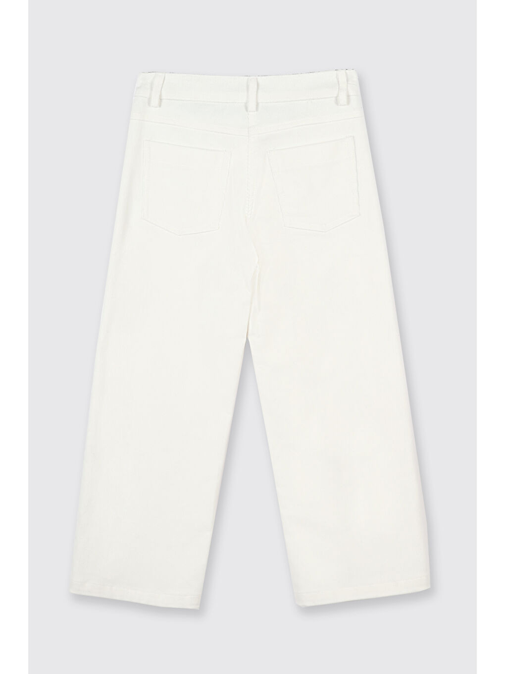 Kız Çocuk Kadife Pantolon Ekru-3