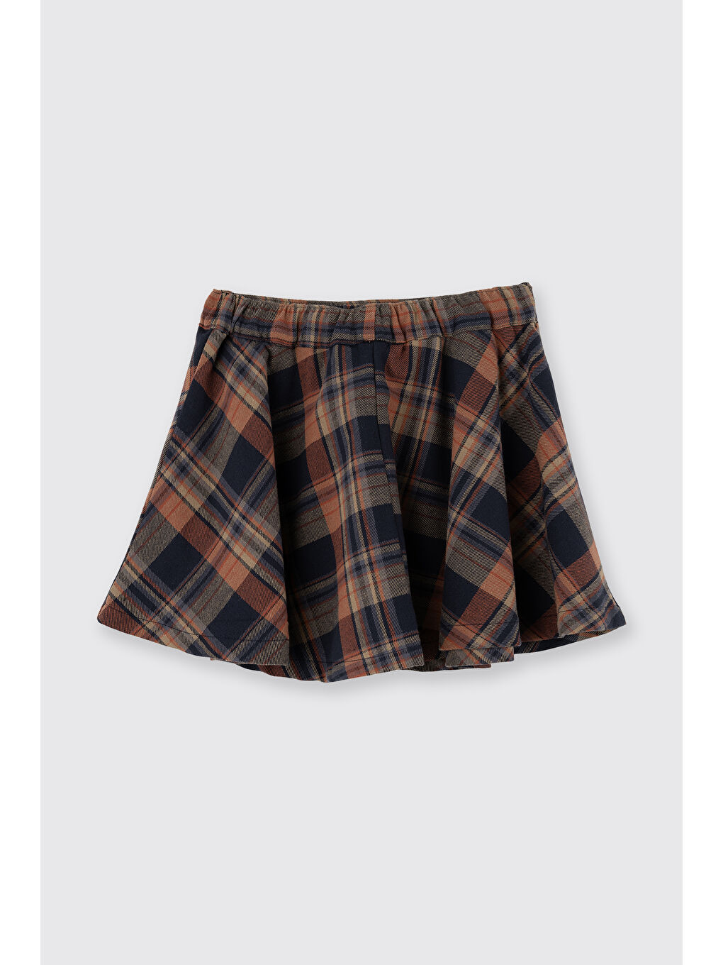 Kız Çocuk Ekose Etek Lacivert-2