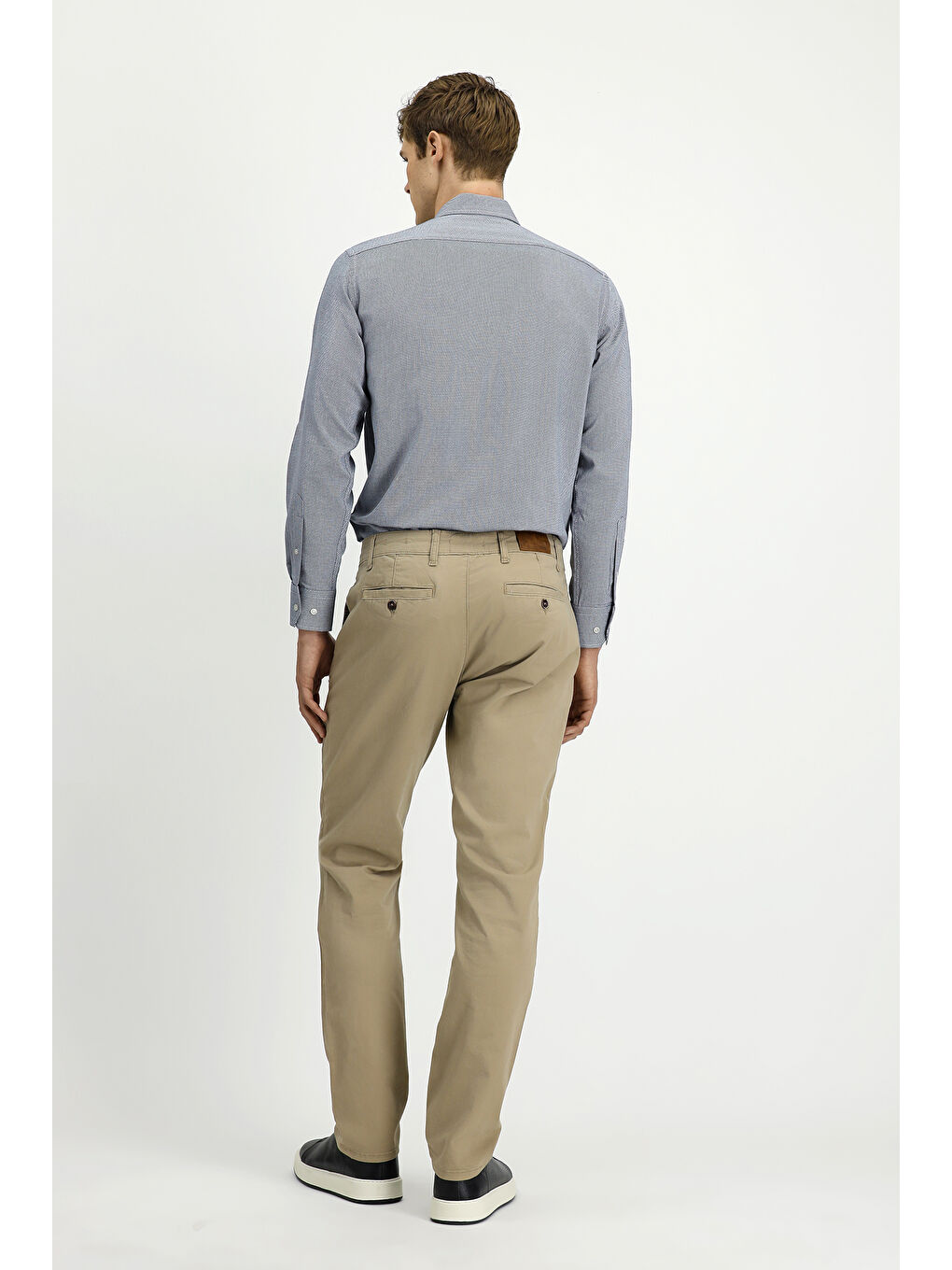 Bej Regular Fit Elastanlı Kanvas / Chino Pantolon-3