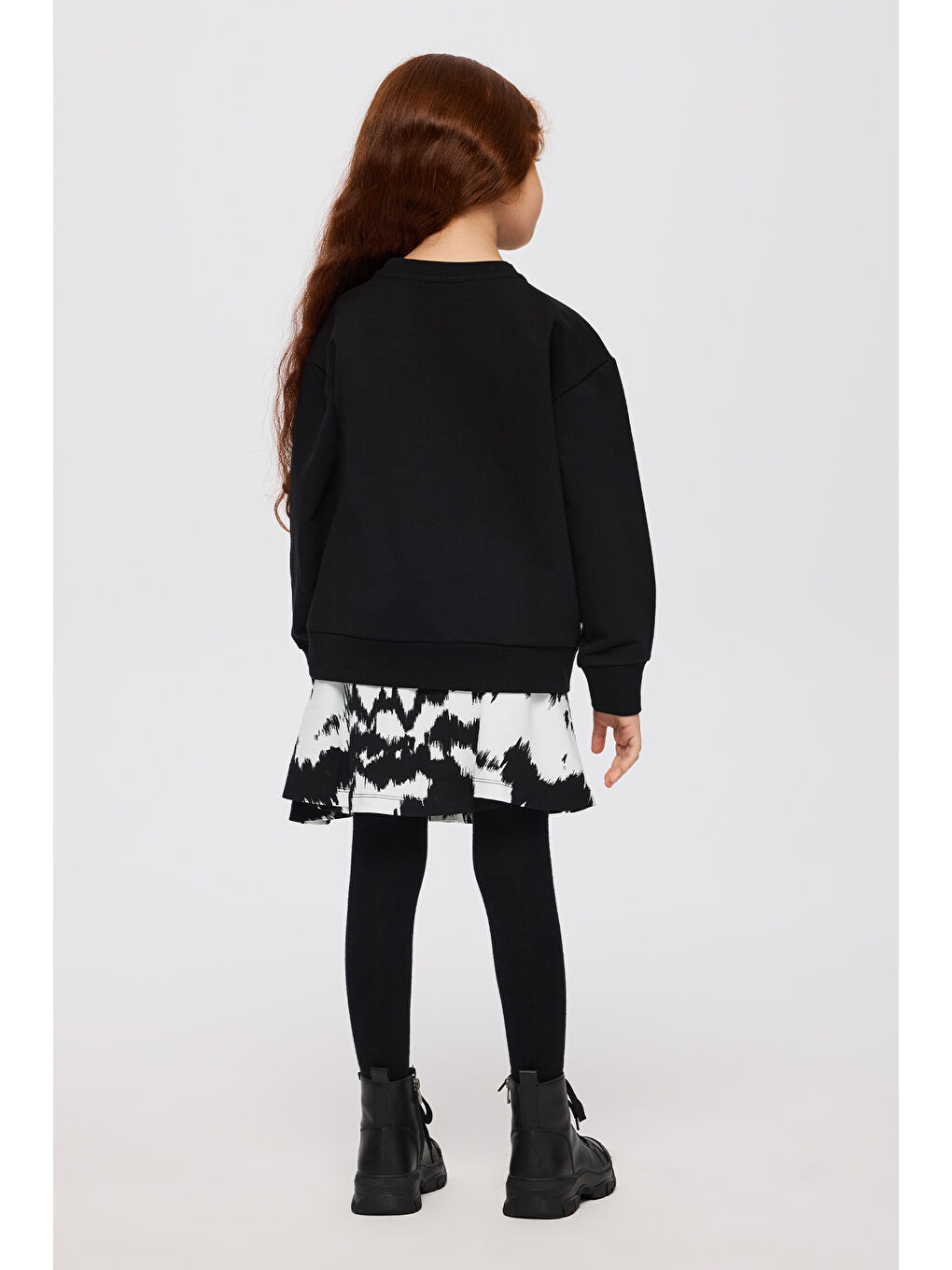 Kız Çocuk Sweatshirt Siyah-3