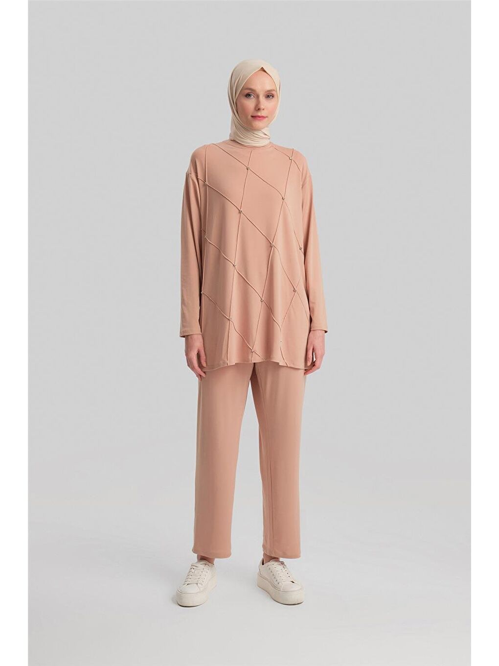 Pantolonlu Takım 24Yd4402 Bej