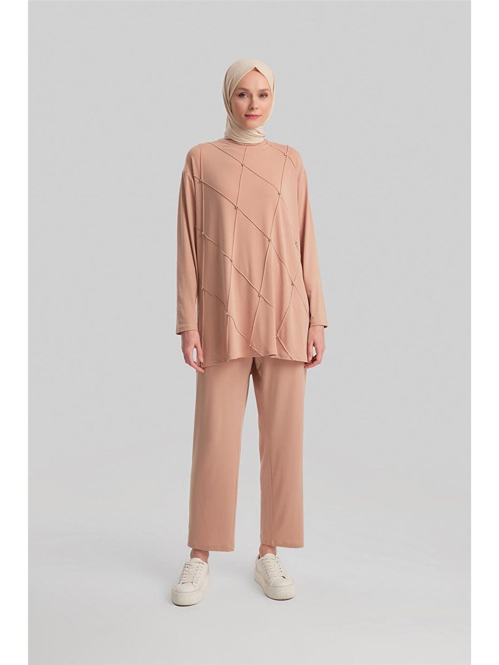 Pantolonlu Takım 24Yd4402 Bej-1