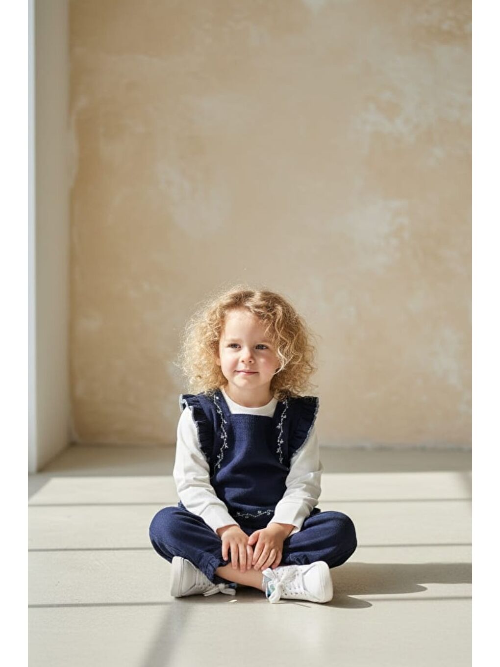 Mavi Kız Çocuk Otantik Jean Pantolon ve Bluz Takımı M00797-1