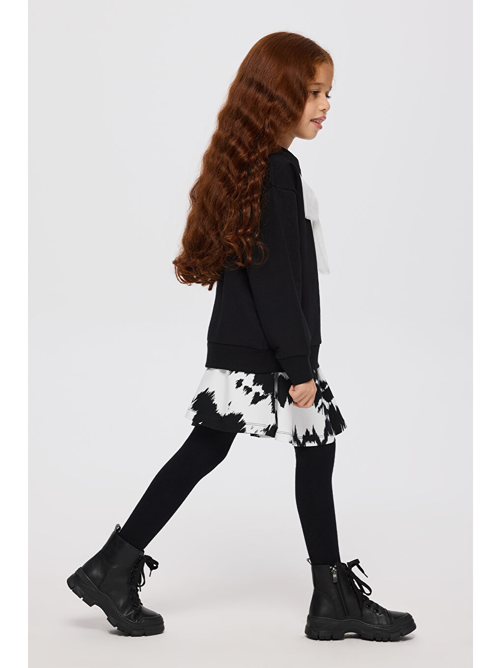 Kız Çocuk Sweatshirt Siyah-5