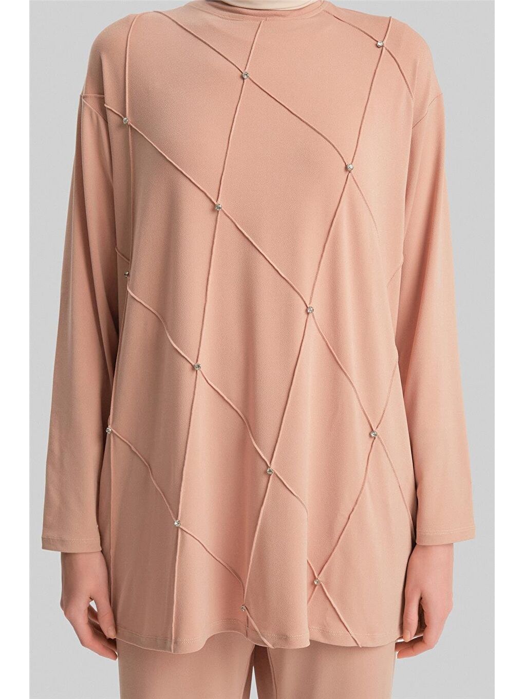 Pantolonlu Takım 24Yd4402 Bej-3