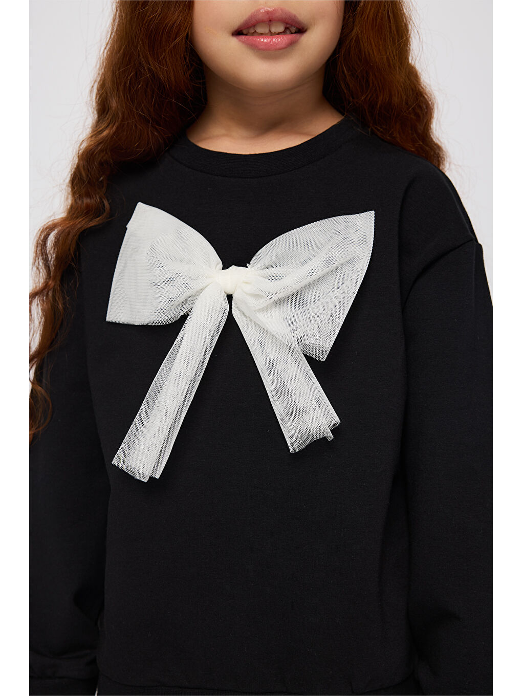 Kız Çocuk Sweatshirt Siyah-7