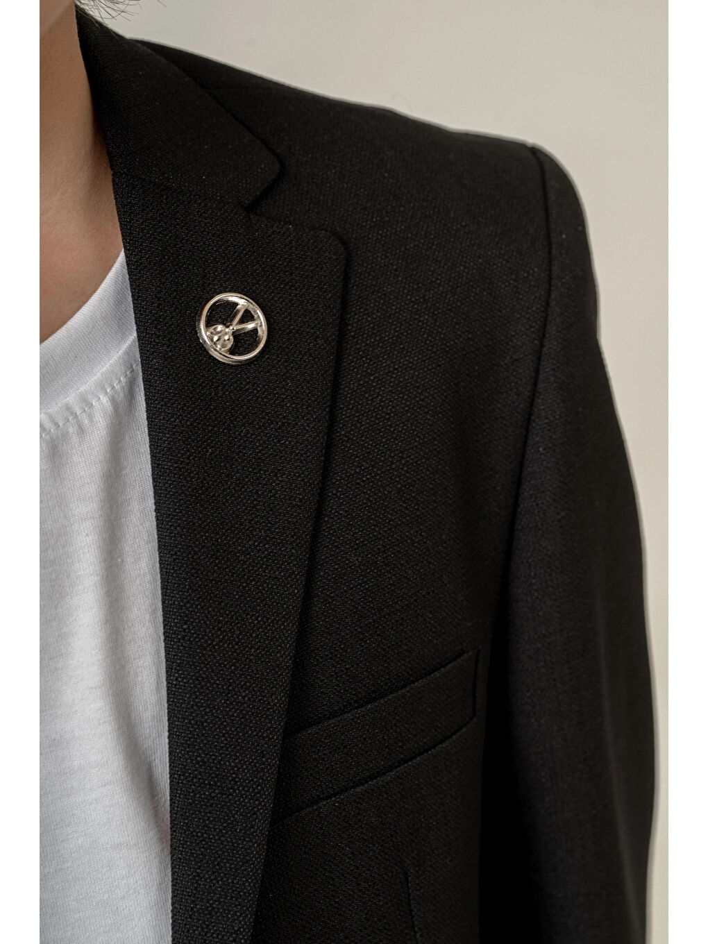 Siyah Tişörtlü Ceketli Takım Elbise 4030-3