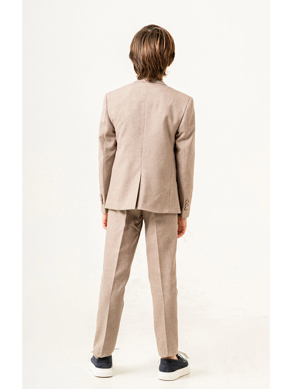 Kahverengi Tişörtlü Ceketli Takım Elbise 4029-2