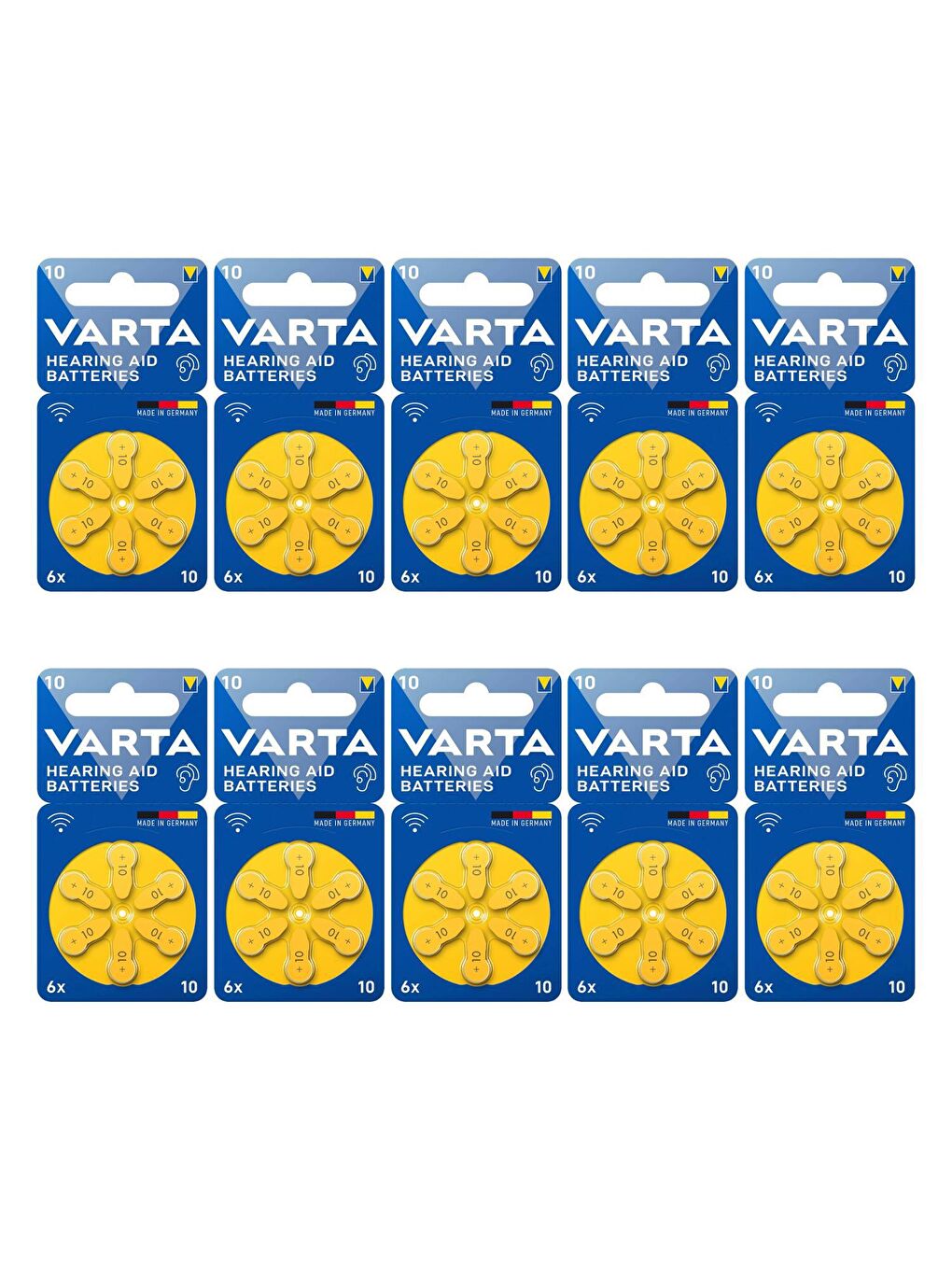10 Numara İşitme Cihazı Pili 6'lı Blister 10 Adet(60 Adet)-2