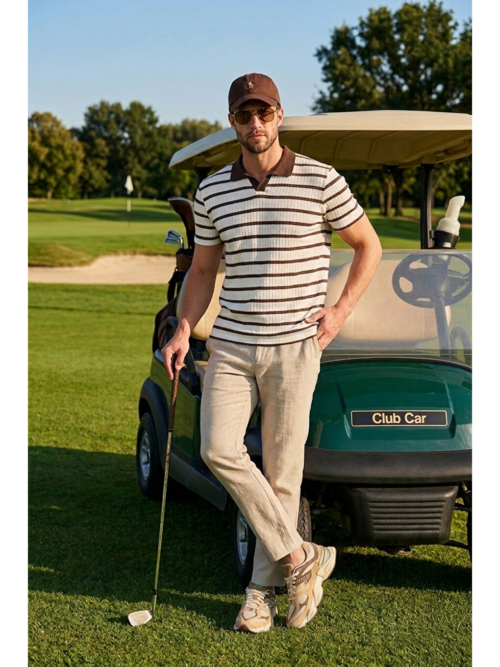 Kahverengi Pamuklu Regular Fit Polo T Shirt 5904022