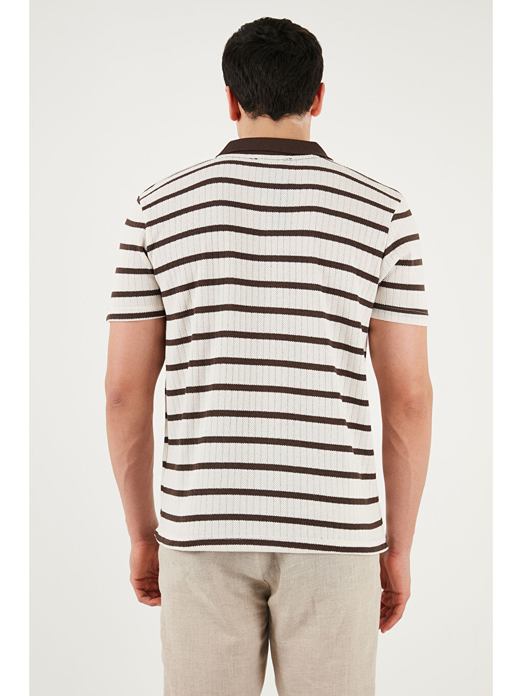 Kahverengi Pamuklu Regular Fit Polo T Shirt 5904022-6