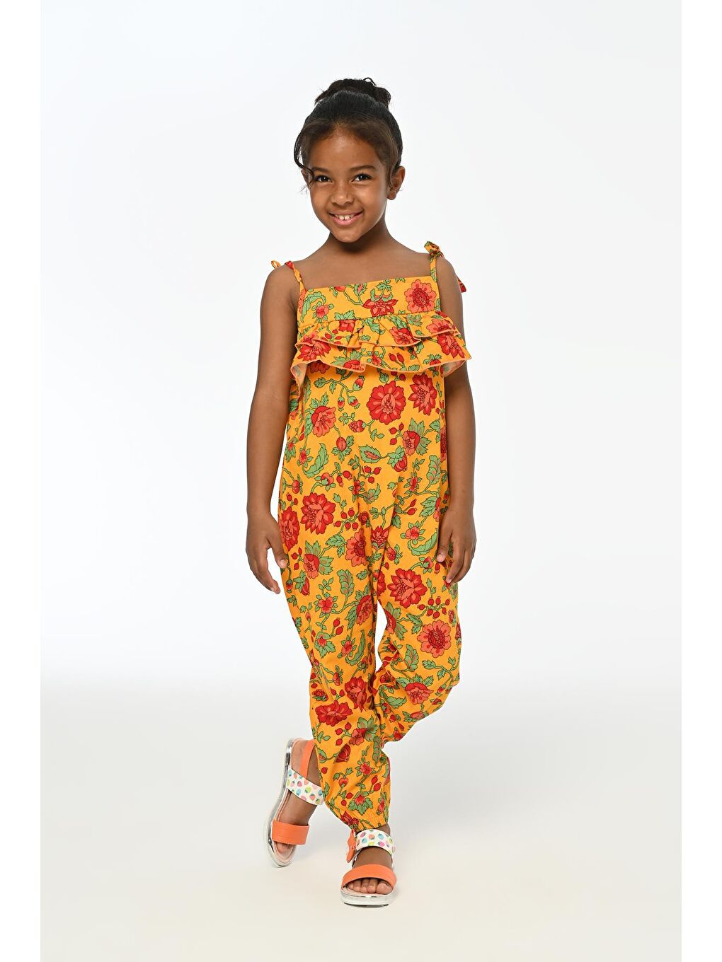 LupiaKids Turuncu Summer Fruit Turuncu Kız Çocuk Tulum LP-23WIN-064