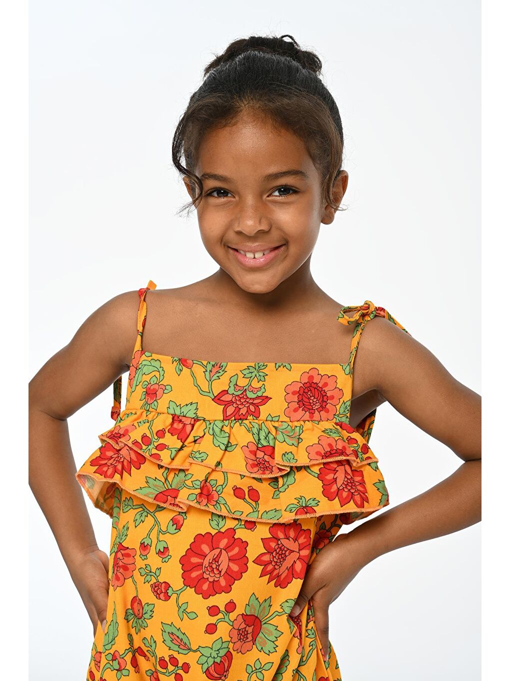 LupiaKids Turuncu Summer Fruit Turuncu Kız Çocuk Tulum LP-23WIN-064 - 3