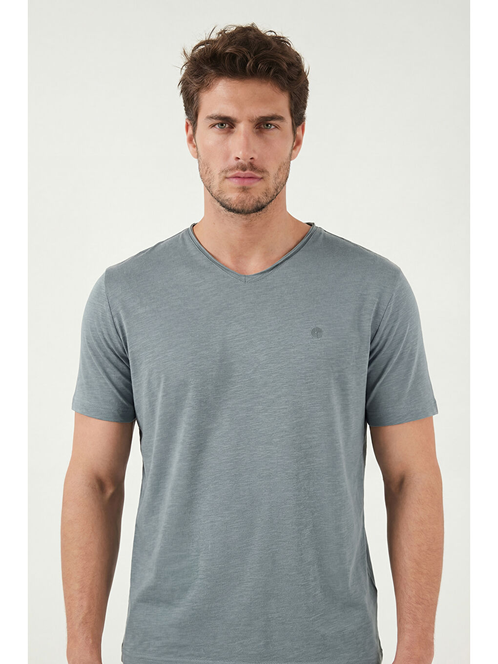 Mavi Pamuklu Slim Fit V Yaka T Shirt 5902719-3