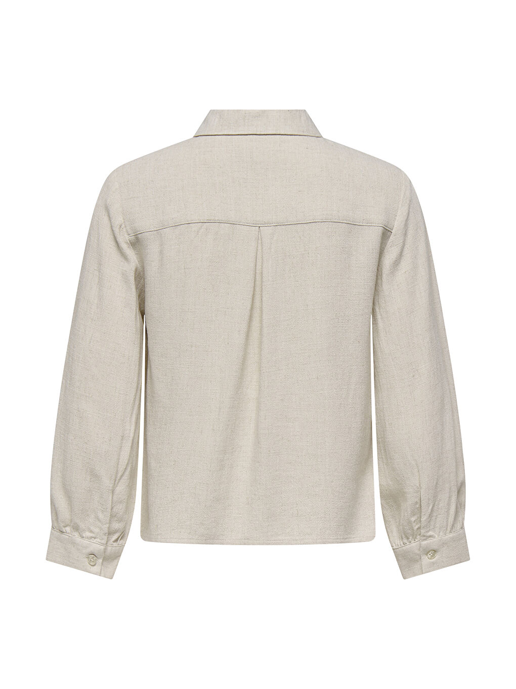 Bej Onlsiesta Keten Karışımlı Regular Fit Düz Yaka Gömlek 15347829-1