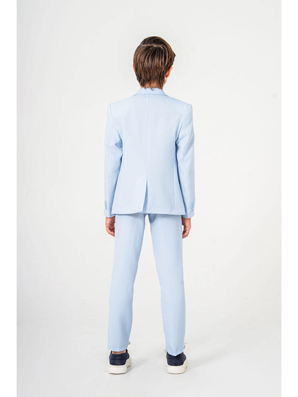 Turkuaz Tişörtlü Ceketli Takım Elbise 4025-3