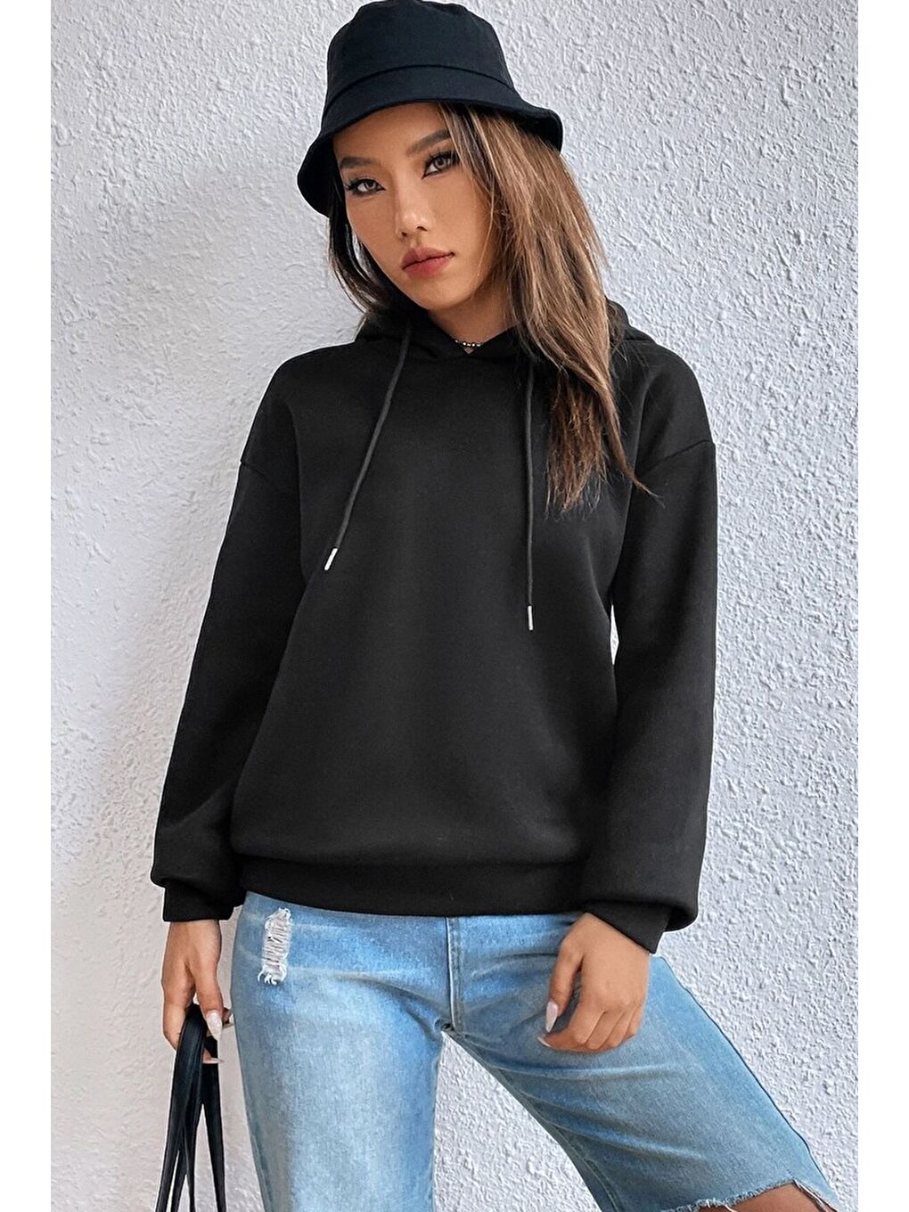 uyguntarz Siyah Unisex Pusula Sırt Baskılı Sweatshirt - 1