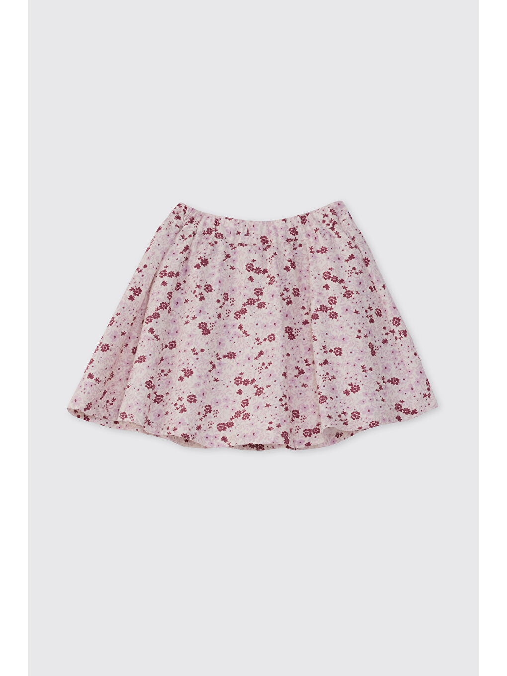 Kız Çocuk Çiçek Desenli Ekru Etek-2