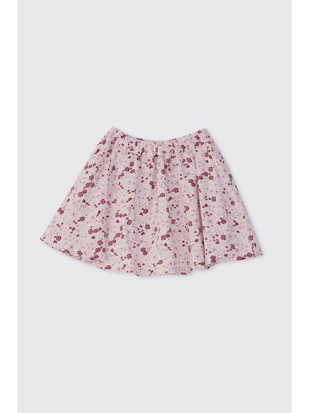 Kız Çocuk Çiçek Desenli Ekru Etek-3