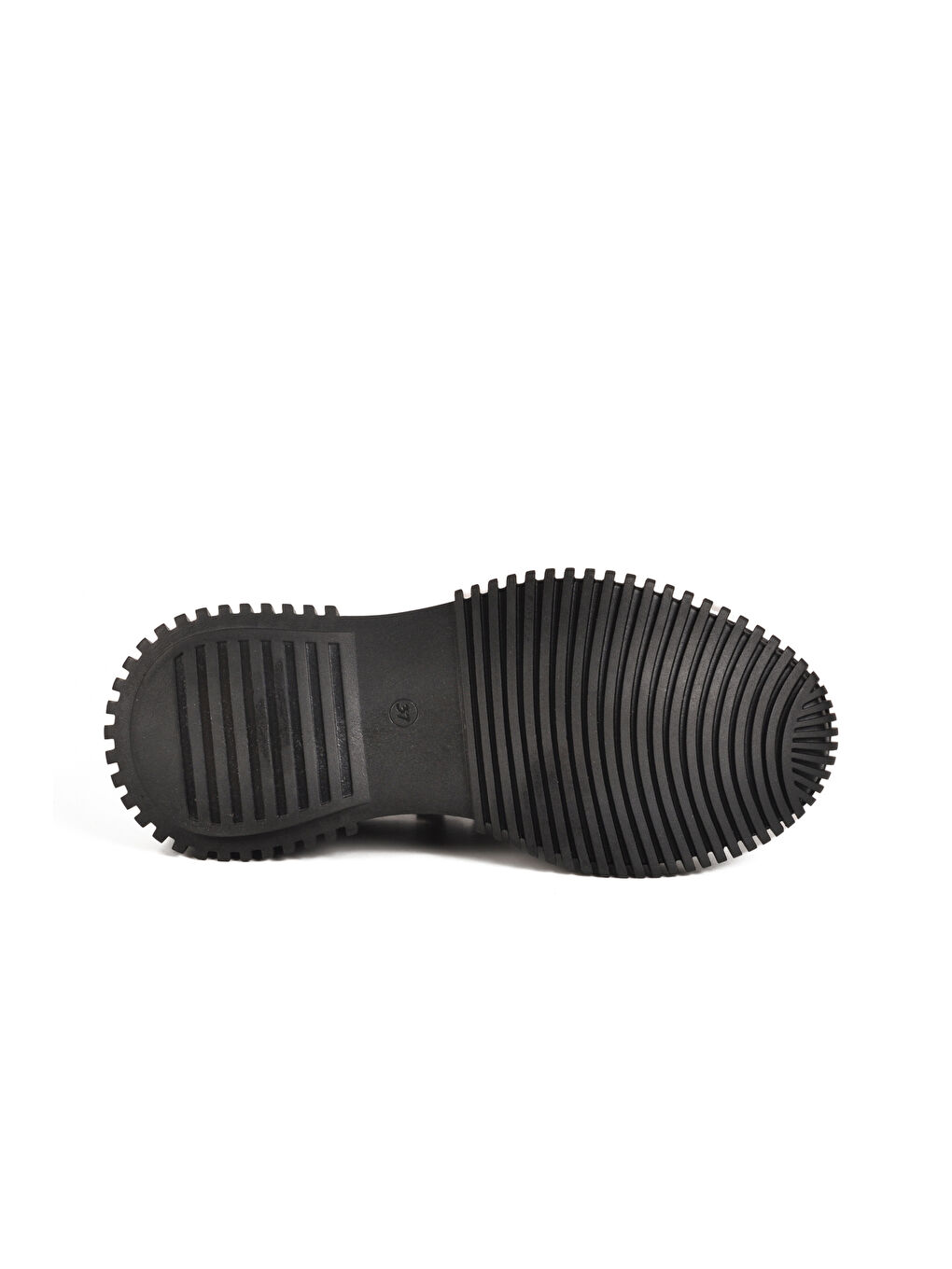 Siyah Nubuk Hakiki Deri Kadın Casual Ayakkabı 25405003K Z-4