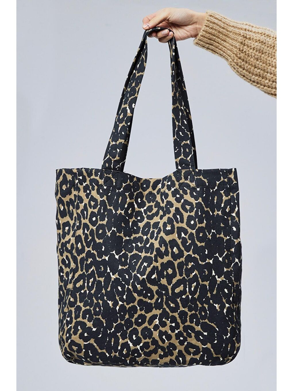 Bagg Kahverengi Koyu Leopar Desen Çanta - 6