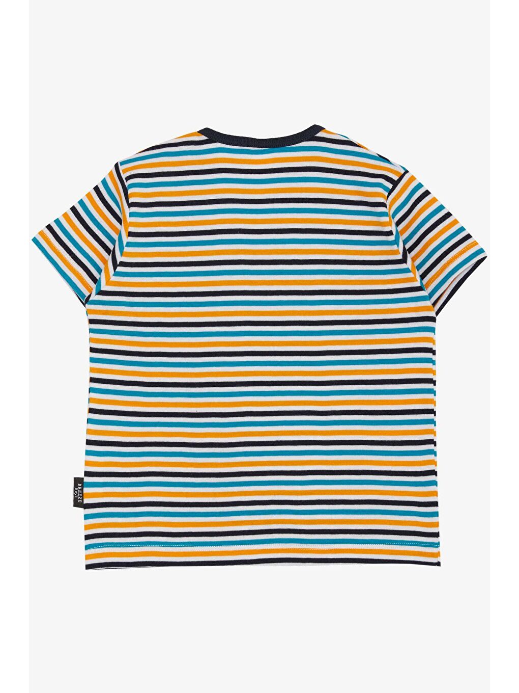 Erkek Bebek Tişört Patlı Renkli Çizgili Karışık Renk (1-1.5 Yaş)-1