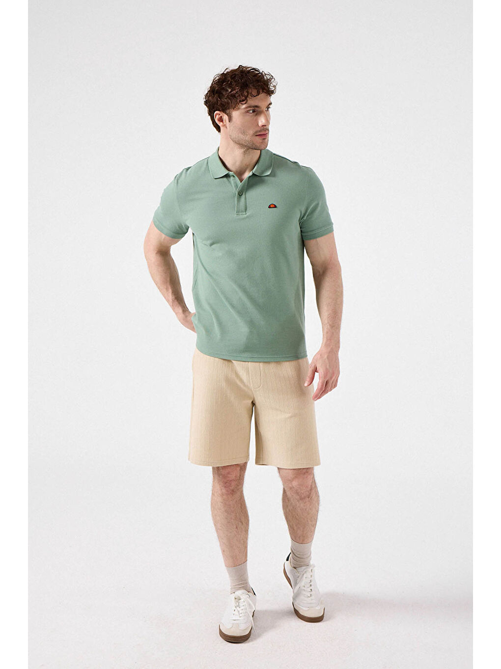 Yeşil % 100 Pamuk Regular Fit Düğmeli Polo Yaka T Shirt 6SM5044-MNT-2