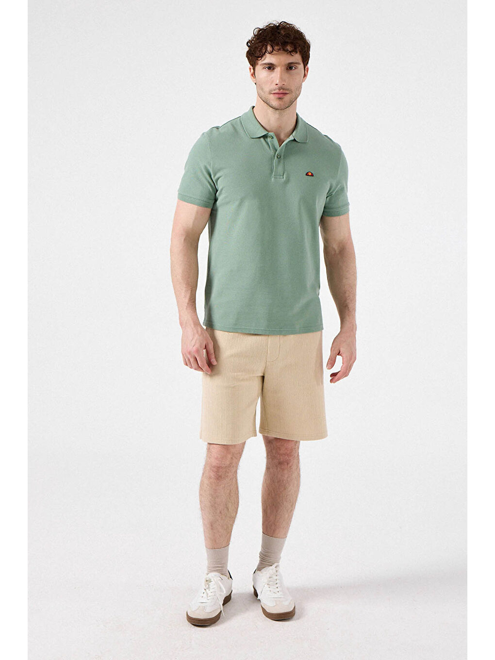 Yeşil % 100 Pamuk Regular Fit Düğmeli Polo Yaka T Shirt 6SM5044-MNT-3