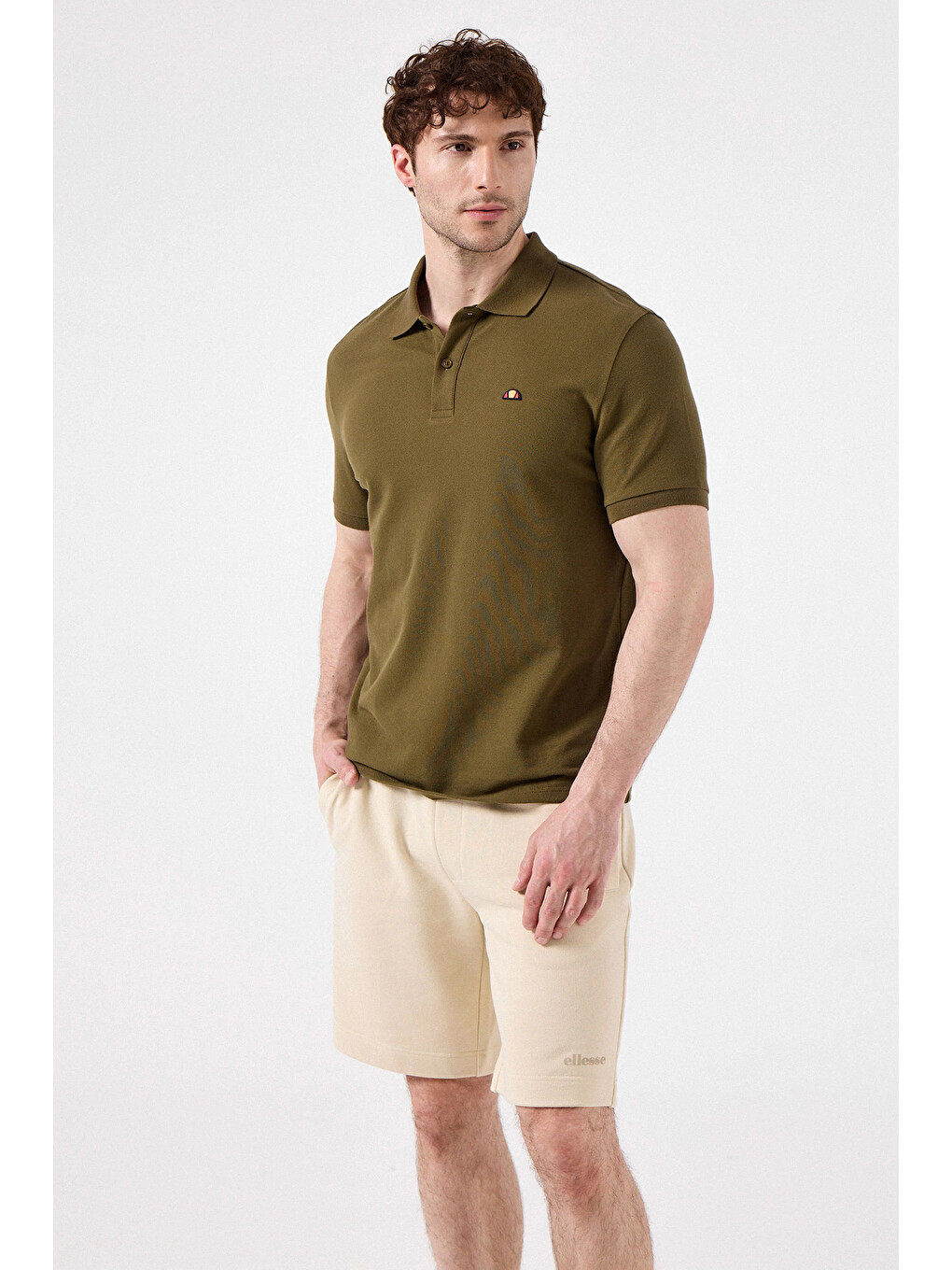 Haki % 100 Pamuk Regular Fit Düğmeli Polo Yaka Tişört 6SM5044-KH