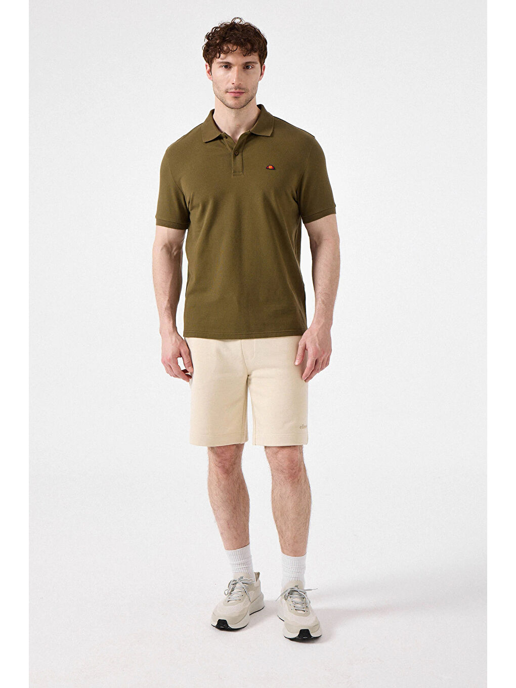 Haki % 100 Pamuk Regular Fit Düğmeli Polo Yaka Tişört 6SM5044-KH-2