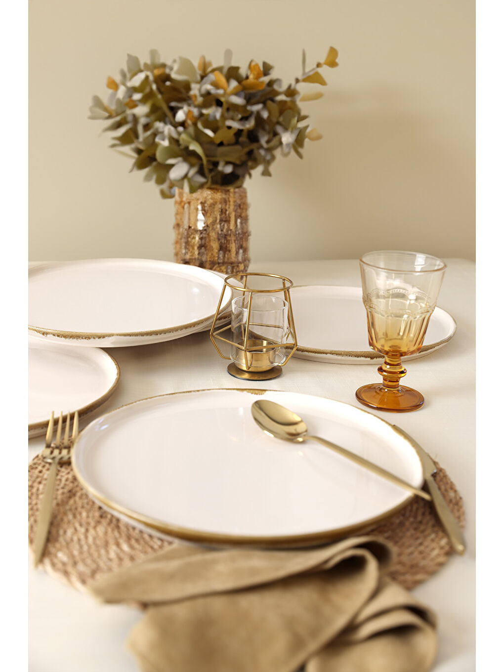 Karışık Straw Nordıc Servis Tabağı 28 Cm 6 Adet