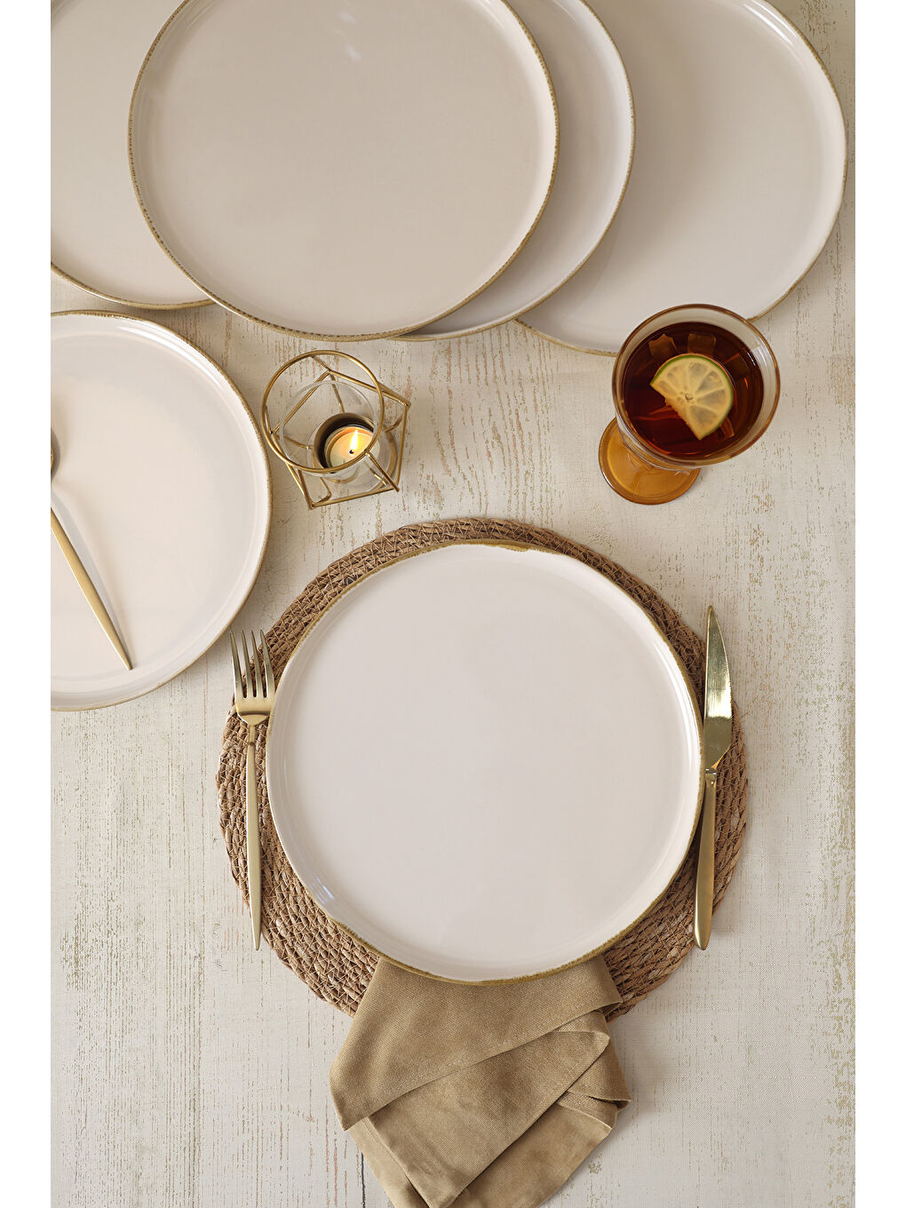 Karışık Straw Nordıc Servis Tabağı 28 Cm 6 Adet-2