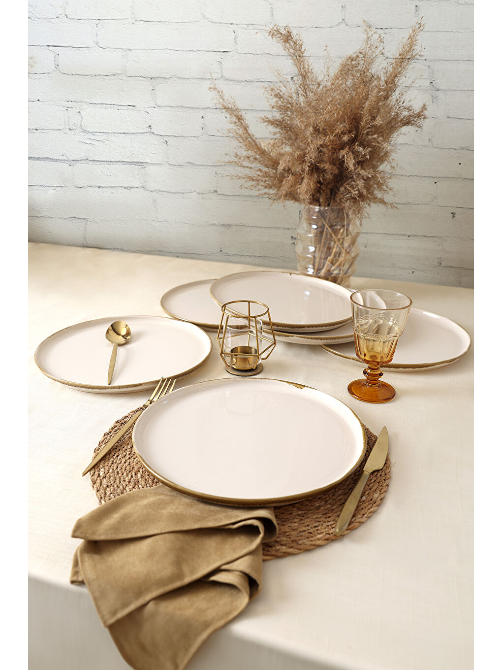 Karışık Straw Nordıc Servis Tabağı 28 Cm 6 Adet-3