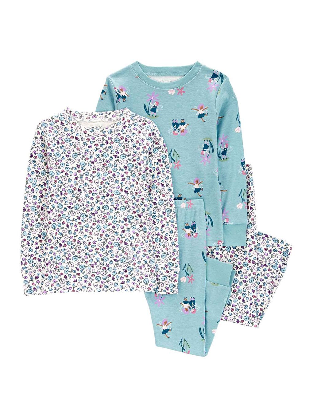 Carter's Karışık Küçük Kız Çocuk Pijama Set 4'lü Paket