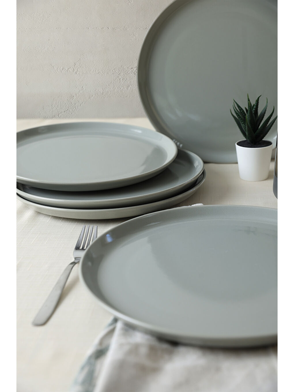 Gri Hitit Servis Tabağı 28 Cm 6 Adet-2