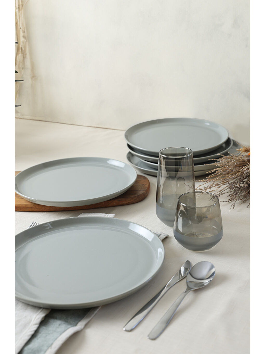 Gri Hitit Servis Tabağı 28 Cm 6 Adet-4