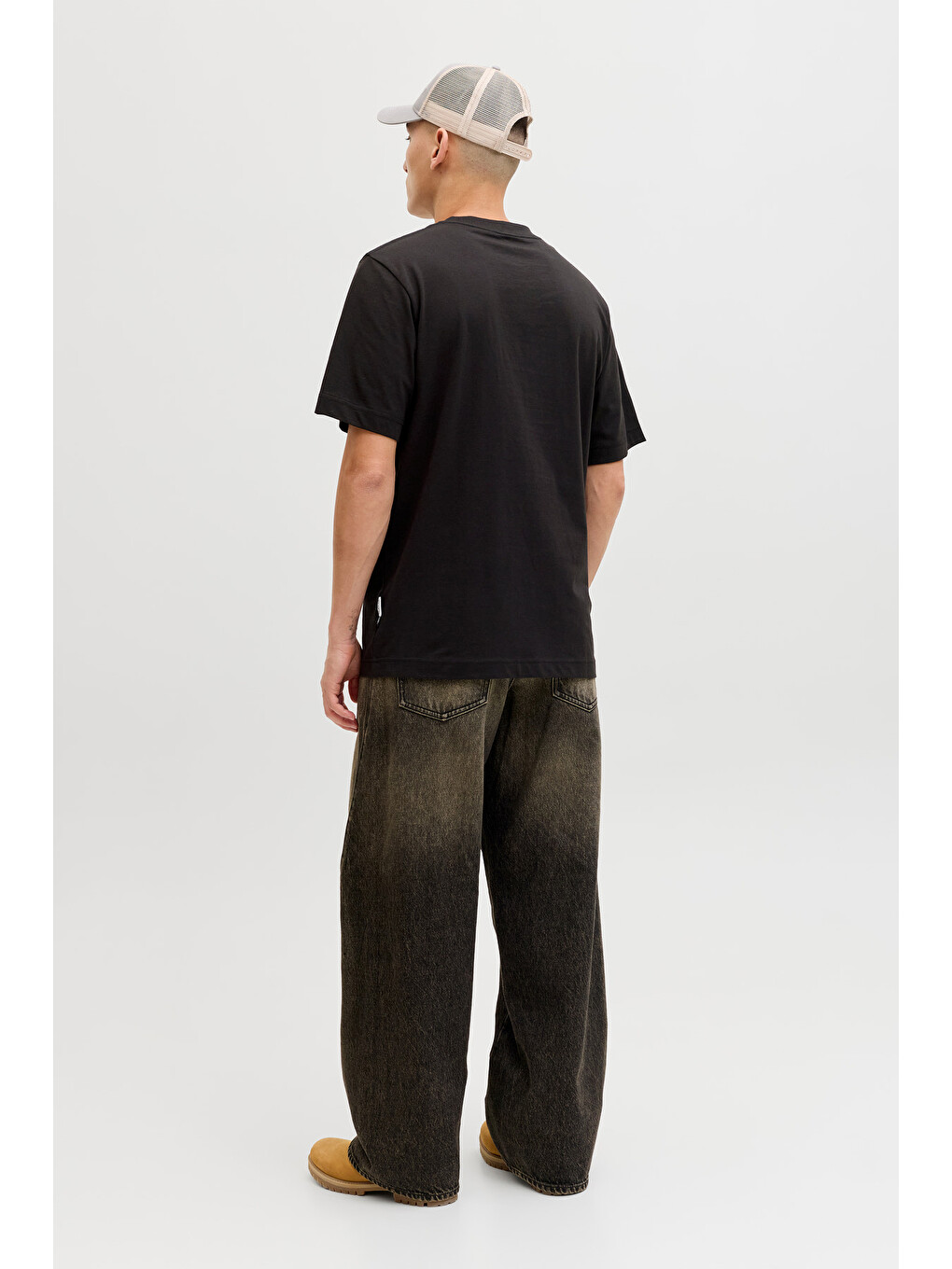 Siyah Core Logolu Pamuklu Regular Fit Bisiklet Yaka Tişört 12289868-5