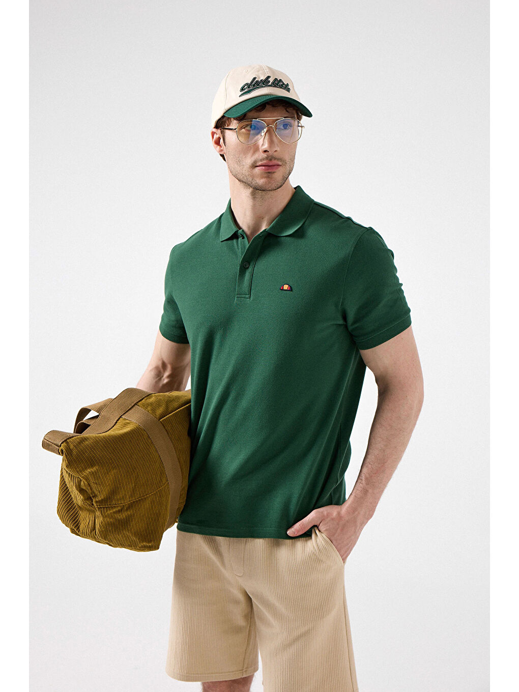 Yeşil % 100 Pamuk Regular Fit Düğmeli Polo Yaka T Shirt 6SM5044-GRN