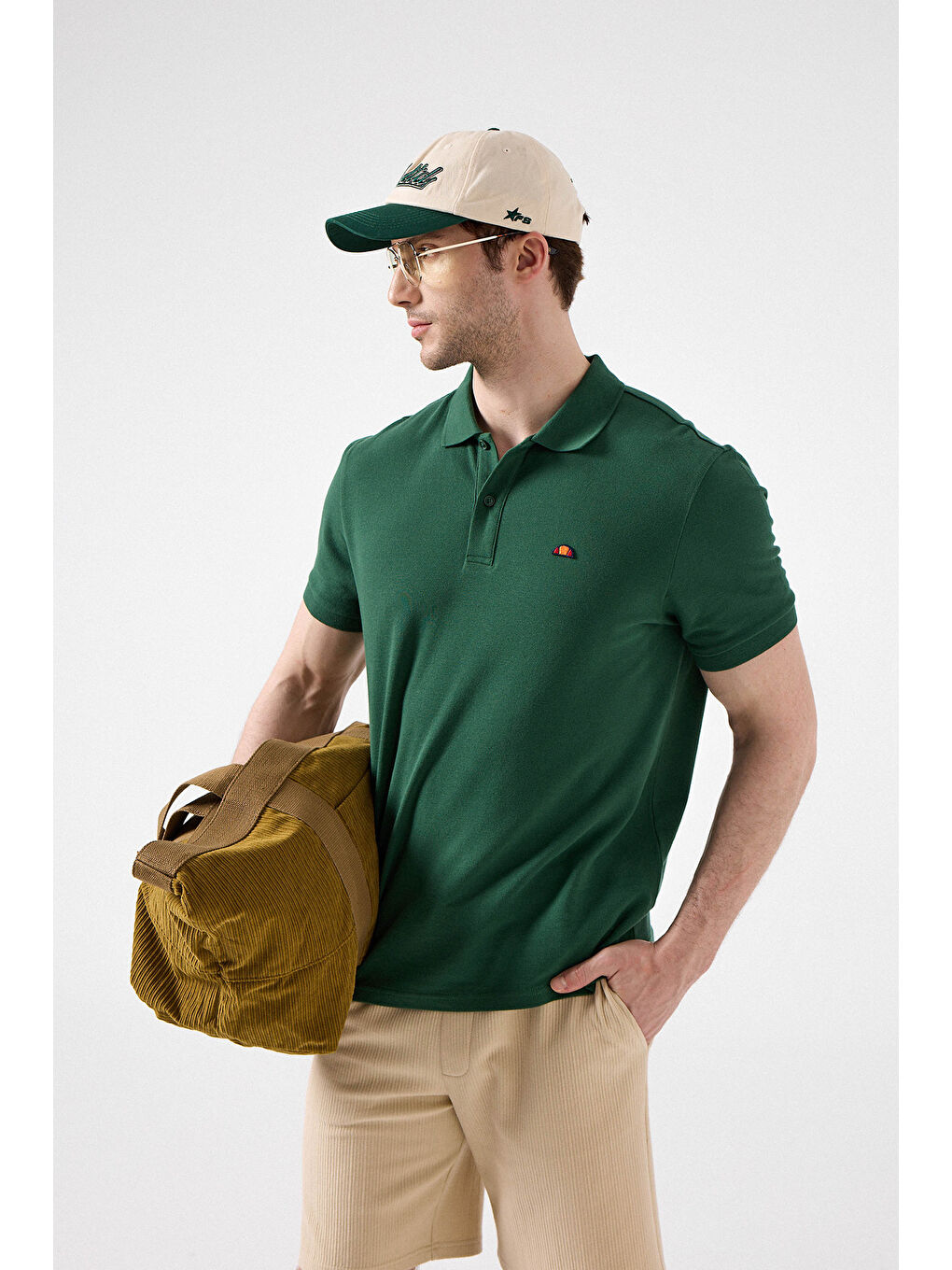 Yeşil % 100 Pamuk Regular Fit Düğmeli Polo Yaka T Shirt 6SM5044-GRN-1