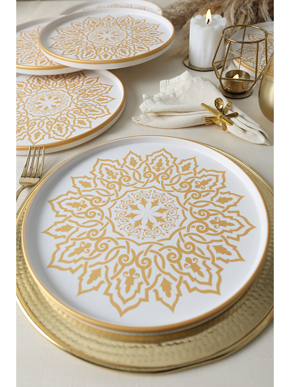 Karışık Topkapı Stackable Servis Tabağı 27 Cm 6 Adet-5